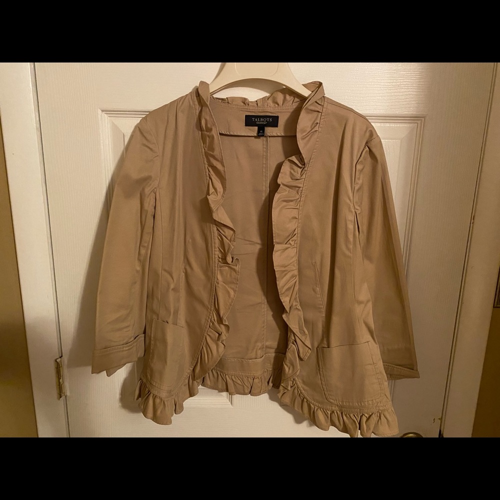 Talbots - cute ruffled blazer
